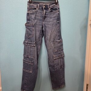 American Eagle Outfitters Blue Straight Leg Jeans